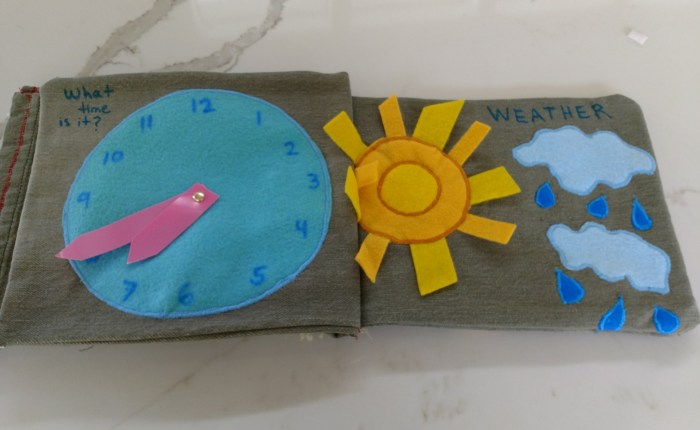Toddler Book I made from Old&nbsp;Jeans